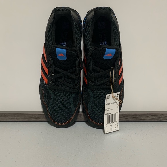 Adidas Ultraboost 5.0 DNA ‘Black Impact Orange Speckled’ Running Shoe-Size 7 New - Picture 4 of 12